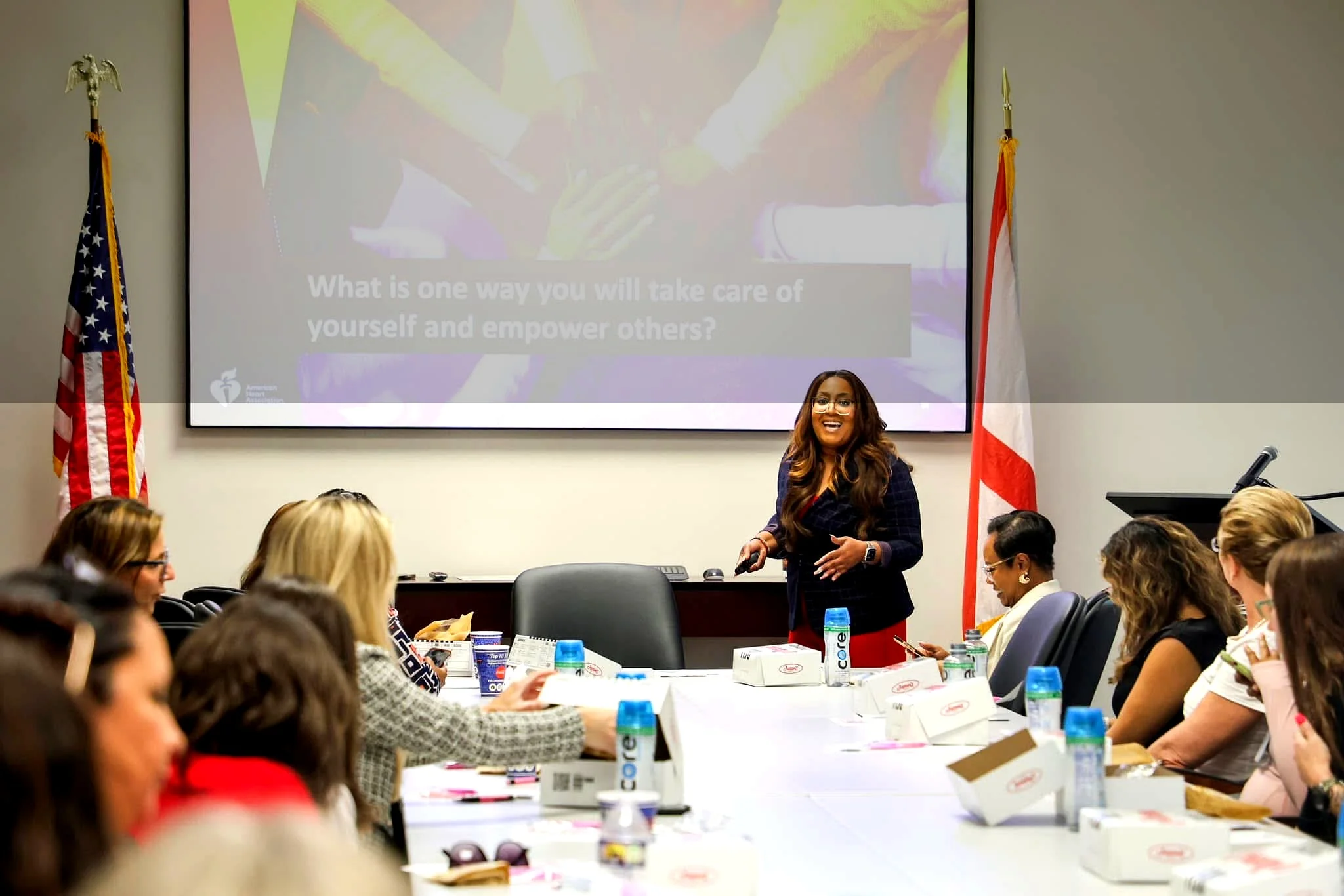 Whitni Molden facilitating a leadership workshop